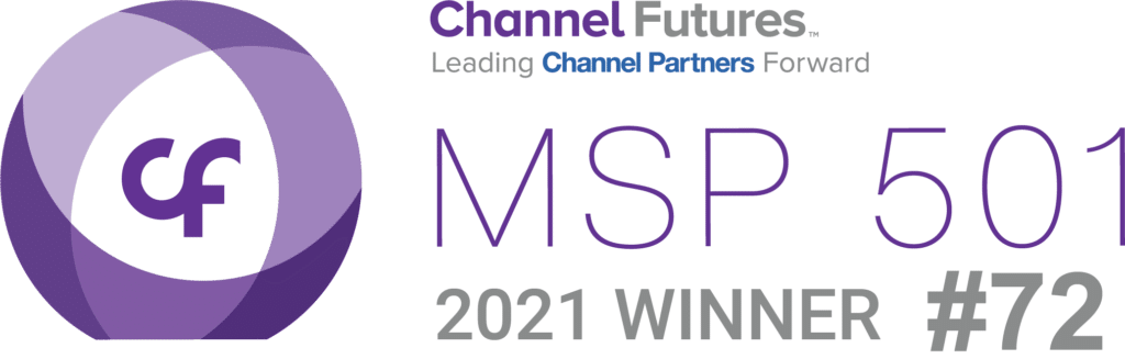 a purple and white logo with the words msp 5011