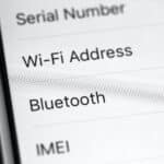 a close up of a cell phone with a wi - fi address on it